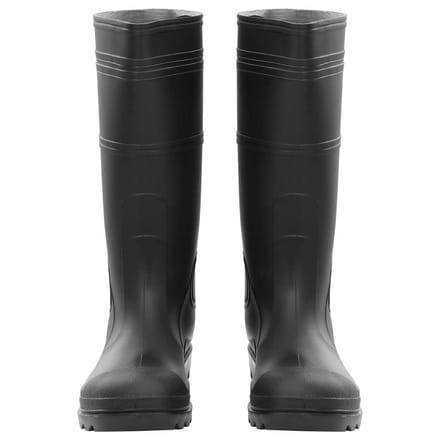 vidaXL Regenlaarzen maat 45 PVC zwart