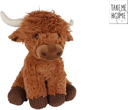 Van Manen knuffel jak pluche 28cm - zachte bizon knuffeldier.
