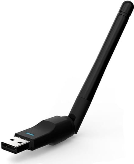 Draadloze Netwerkkaart - Wifi Adapter - Internet Verbinding - Externe Antenne - 150 Mbit/s - Zwart