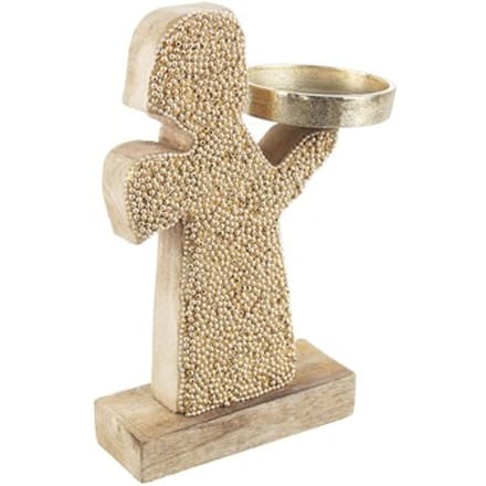 Kerst decoraties Bizzotto P.CANDELA 1P VALBERG ANGELO NAT-ORO