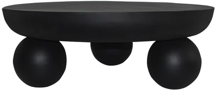 Vente-unique Metalen salontafel - Zwart - SILIDA
