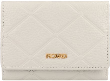 Picard Portemonnee RFID-bescherming Leer 12.5 cm - Dames - Horizontaal - white lily