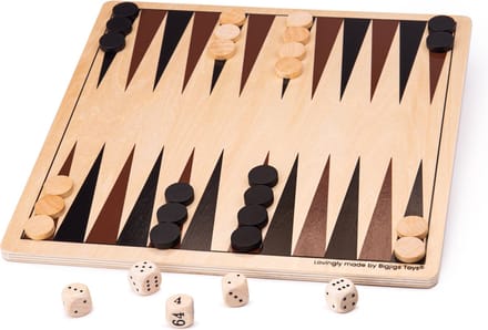 Bigjigs Backgammon Wooden Board Game