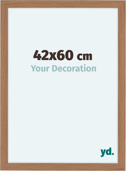 Your Decoration - Fotolijst 42x60 cm - MDF - Notenhout Licht - Como