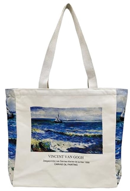 Vintage Jute Tote Bag met Ritssluiting - Esthetische Canvas Tas