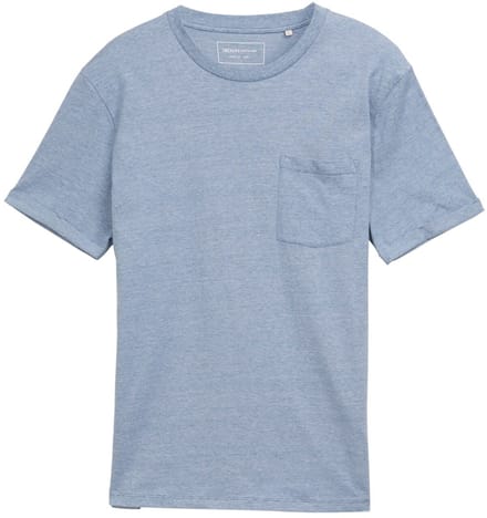 Tom Tailor Denim - T-shirt met borstzak - Maat S - mystical blue