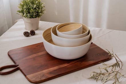 Bee's Wax - Bamboo Bowl White