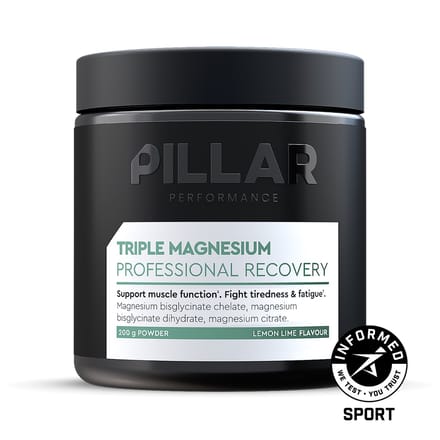 PILLAR Performance | Triple Magnesium Powder | Lemon Lime | pot - 200 g
