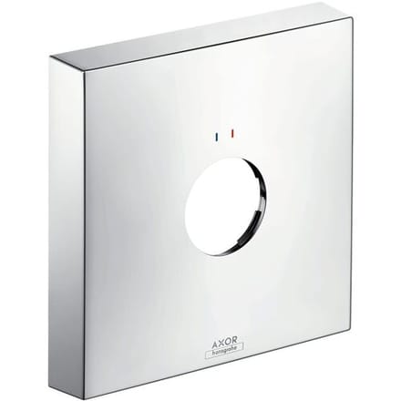 AXOR extension rosette angular 1-hole red blue 14965000