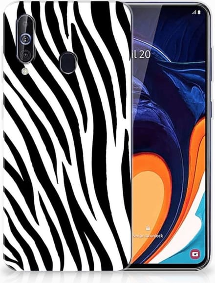 Samsung Galaxy A60 TPU Hoesje Zebra