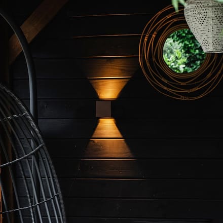 Moderne bruine LED buitenwandlamp 6W - sfeerverlichting IP54
