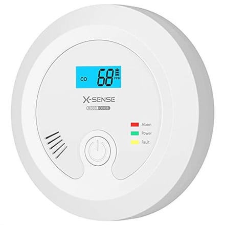 Koolmonoxidemelder met Verwisselbare Batterij en LCD-Display - Tot 60 m