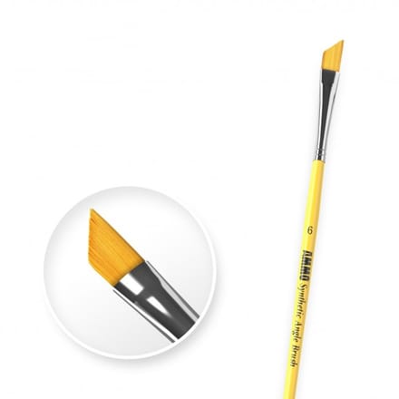 AMMO by Mig Jimenez Hobbypenseel - MIG 8607 6 Synthetic Angle Brush Penseel