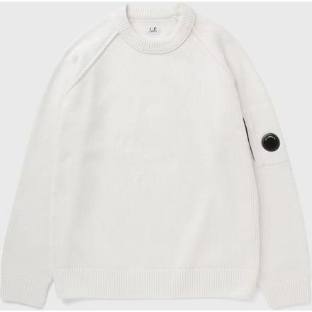 CHENILLE COTTON CREWNECK LENS SWEATER