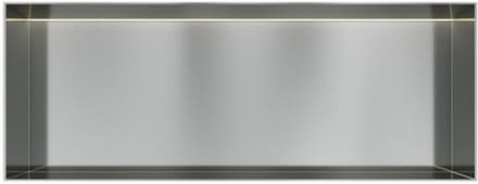 Hotbath &More Inbouwnis - 30 x 80 x 10 cm - Frameless - met LED-verlichting - RVS 316
