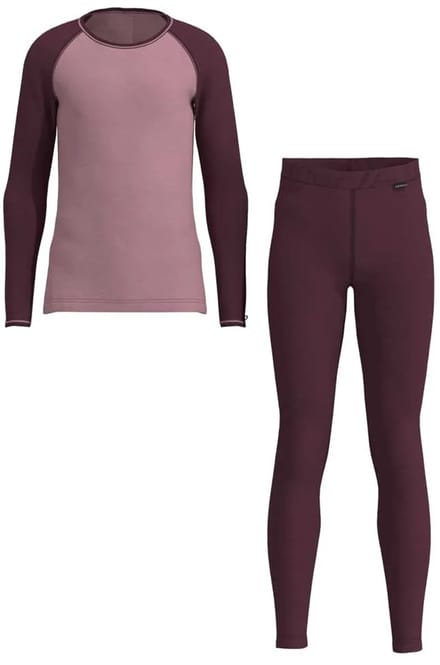 Loeffler Set Cb Transtex® Merino Basislaagbroek Paars 128 cm Jongen