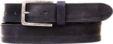 Presly & Sun Heren - Leren riem - Blauw - 85cm