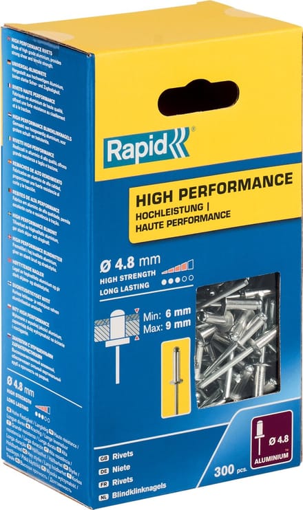 Klinknagels Rapid 5001436 Ø 4,8 x 12 mm