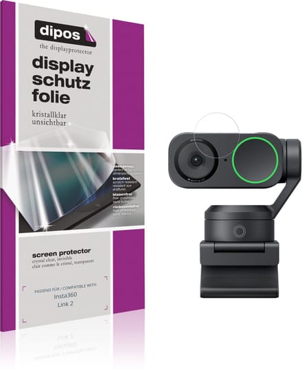 dipos – 4x Beschermfolie geschikt voor Insta360 Link 2 | Krasbestendige & heldere Screenprotector Ultra-Thin