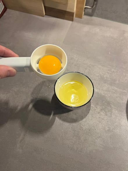 Eiersplitser Eigeelscheider Eiersplitser Eierscheider | Wit / 1 Splitter