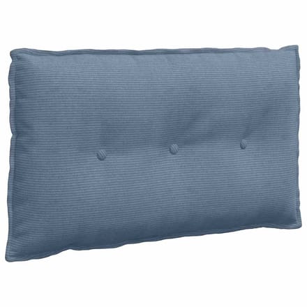 vidaXL - Rugkussen - Blauw - 80 - x - 50 - x - 19 - cm - Corduroy - stof