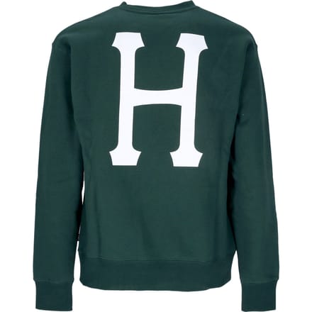 Essentials Classic H Crew herensweatshirt met ronde hals Bosgroen