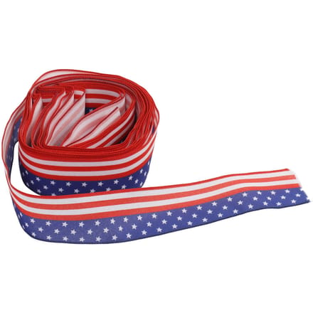 Patriottisch lint 6,5 cm breedte 10 m lengte 4 juli Onafhankelijkheidsdag voor decoratie red