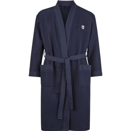 Jan Vanderstorm herren Badjas - 76/78 - donkerblauw - Plus Size