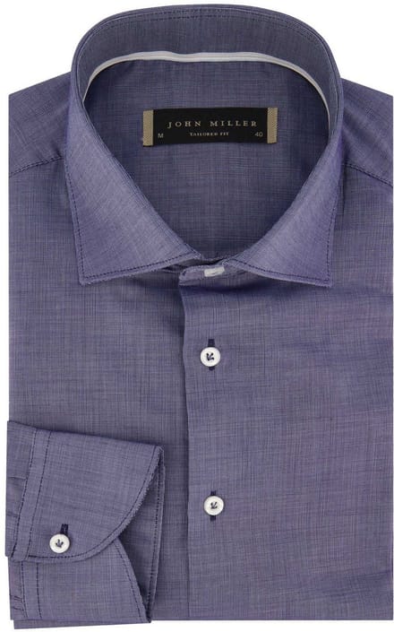 John Miller business overhemd blauw