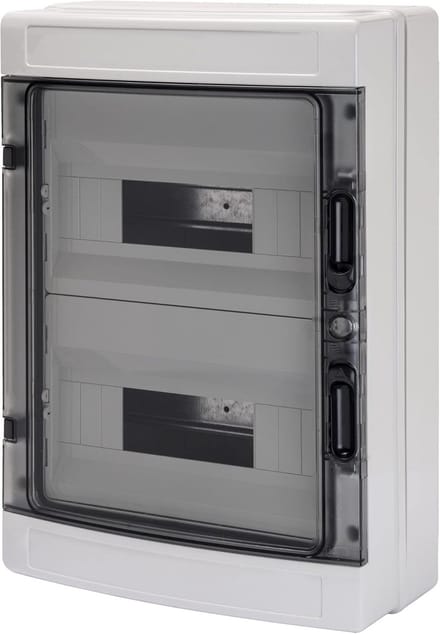 Centrale Stagno - Groepenkast Waterdicht - Elektrische Installatie - Gladde Wanden - 24 Modules - Grijs