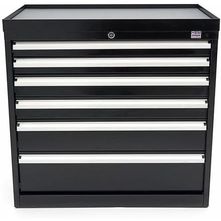 HBM 6 Laden Profi Gereedschapskast 88 x 58 x 80 cm zwart