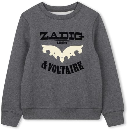 Zadig & Voltaire X60484 Sweatshirt Grijs 6 Years Jongens