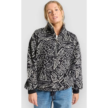 Billabong Time Off Fleece Half-Zip Fleece Trui zwart