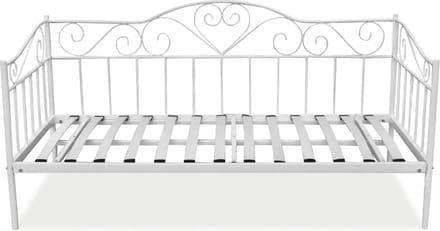 Viking Choice - Bedframe - inclusief matras - 90 x 200 cm - wit