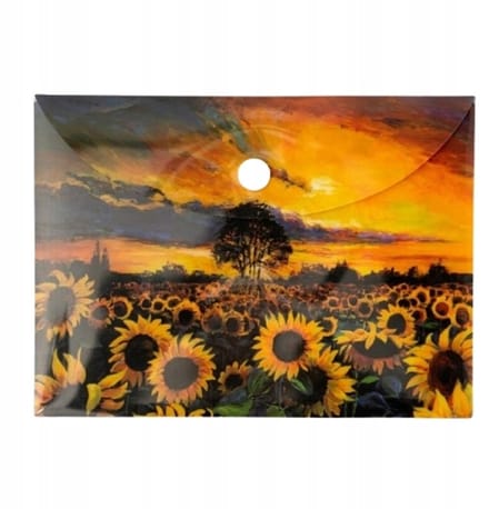 Kaart A6 met Zonnebloemenprint - Narcis