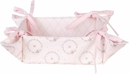 Clayre & Eef Broodmand 35x35x8 cm Roze Katoen Konijn