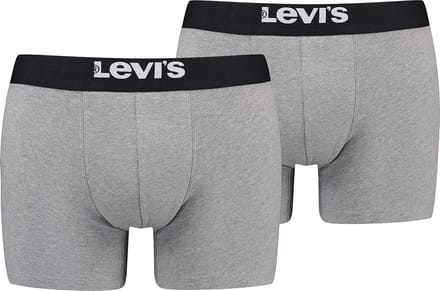 Levi's - 2-Pack - Boxershorts - Stretch Katoen - Heren - medium grijs - XL - 701222842