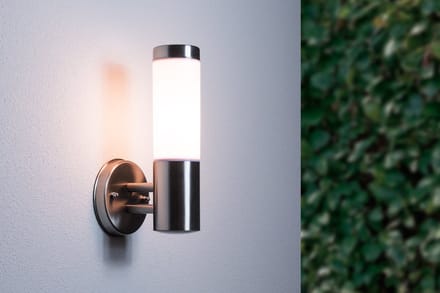 Groenovatie LED Wandlamp E27 Fitting - Waterdicht IP65 - 300x76x76 mm - Modern - RVS