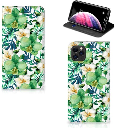 Apple iPhone 11 Pro Max Smart Cover Orchidee Groen