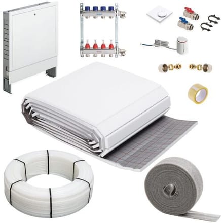 Megabad Profi Collection Underfloor heating tacker system complete set for an area up to 50 m² MBTS1EB50QM