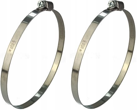 Slangklem 110-130mm, 9mm breed, 2 stuks, gegalvaniseerd staal