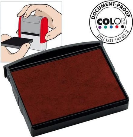 Colop Inktkussen E/2100, Zelf-inktende Stempels, Rood (pak 2 stuks)