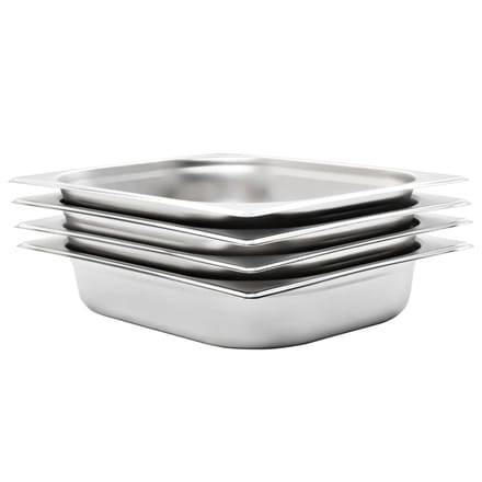 vidaXL - Gastronormbakken - 4 - st - GN - 1/2 - 65 - mm - roestvrij - staal