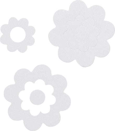 Sealskin - Badbloem - Zelfklevende antislip stickers - Vinyl - 7 stuks - Wit