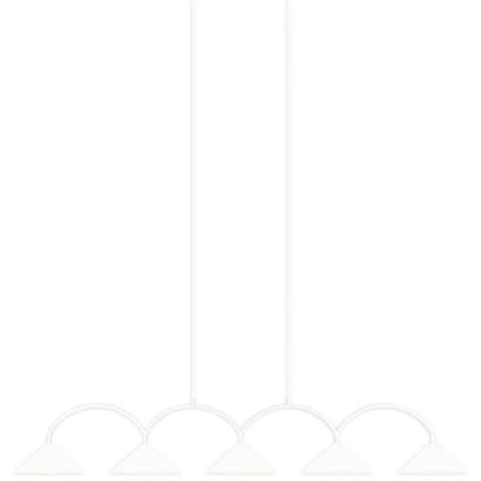 Globen Lighting hanglamp CURVE 5, wit, 5-lamps, 165 cm