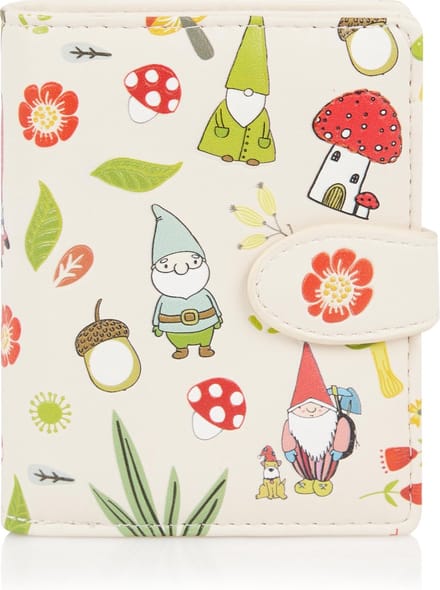 Shagwear Portemonnee - Compact Beugelportemonnee - Dames - Kunstleer - Gnome (009707sm)