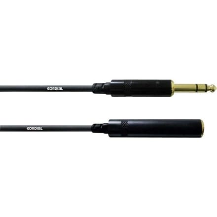Cordial Stereojack verlenging 5m 6,3 mm Stereo CFM 5 VK - Kabel