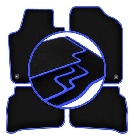CARLUX-BLUE automatten voor: Volkswagen Polo V hatchback (2009-2017)
