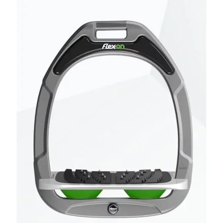 Verstelbare Ultra Grip Aluminium/Wit/Groen stijgbeugels Flex-On Green Composite