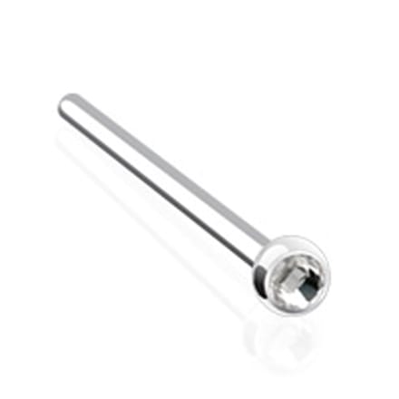 Neuspiercing steentje 0.8x12x2.2 - zilver - LMPiercings